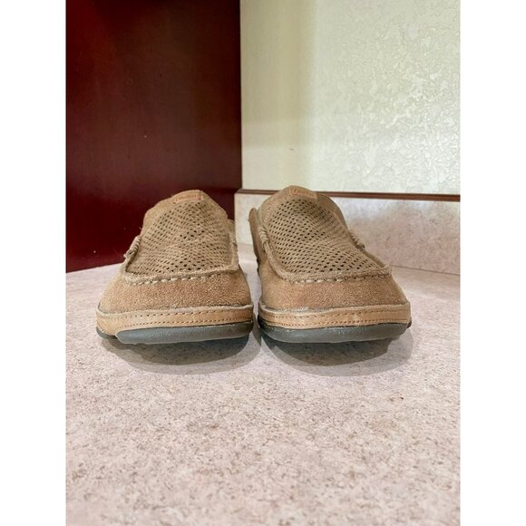 Olukai Milos Kohana Mens Size 12 Suede Slip-On Shoes W/ Perforated Detailing & D - Picture 9 of 11